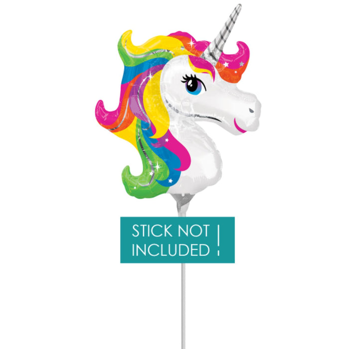 14" Miniloon "Einhorn Regenbogen" 22x25cm (unverpackt)