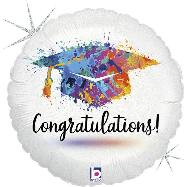 ABC18 Folienballon Painterly Grad Congrats | 45cm