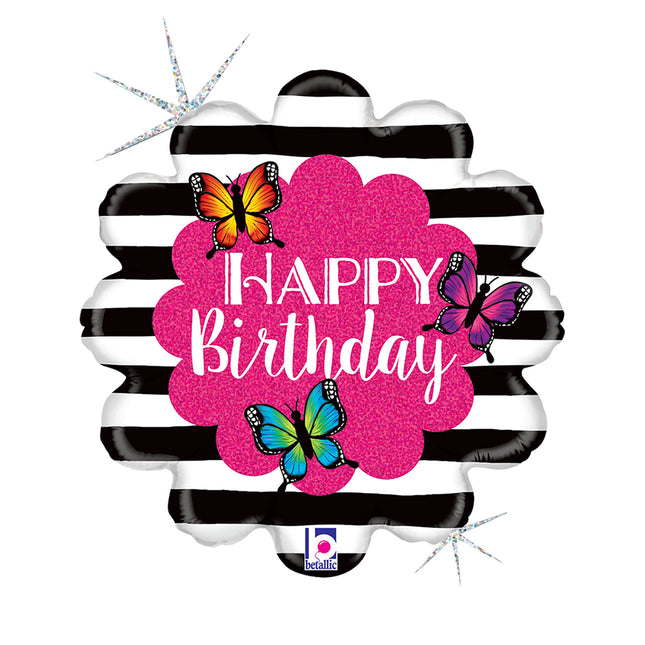 ABC18 Happy Birthday Schmetterlinge 46 cm