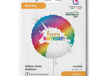 ABC18 HB Einhorn Glitter 46 cm