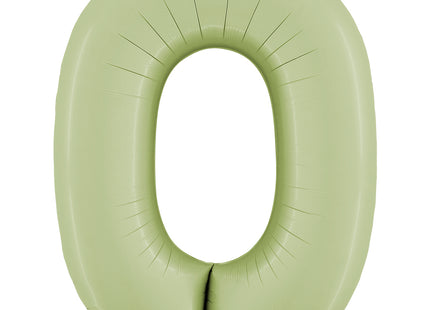 Riesenzahl Folienballon 26"/66cm | Satin Olive #0