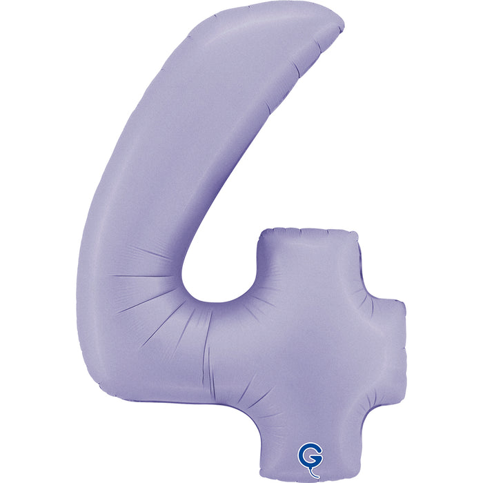 Riesenzahl Folienballon 40"/102cm | Satin Lilac