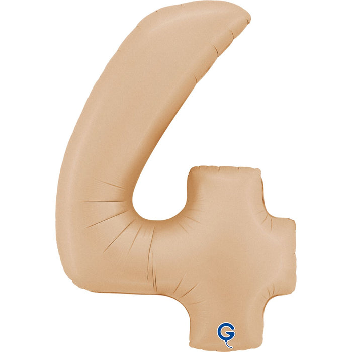 Riesenzahl Folienballon 40"/102cm | Satin Nude