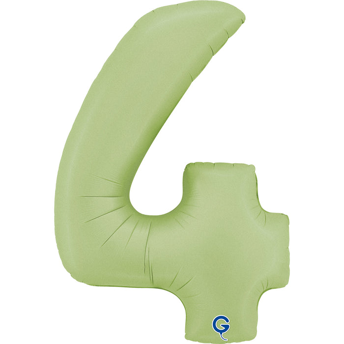 Riesenzahl Folienballon 40"/102cm | Satin Olive