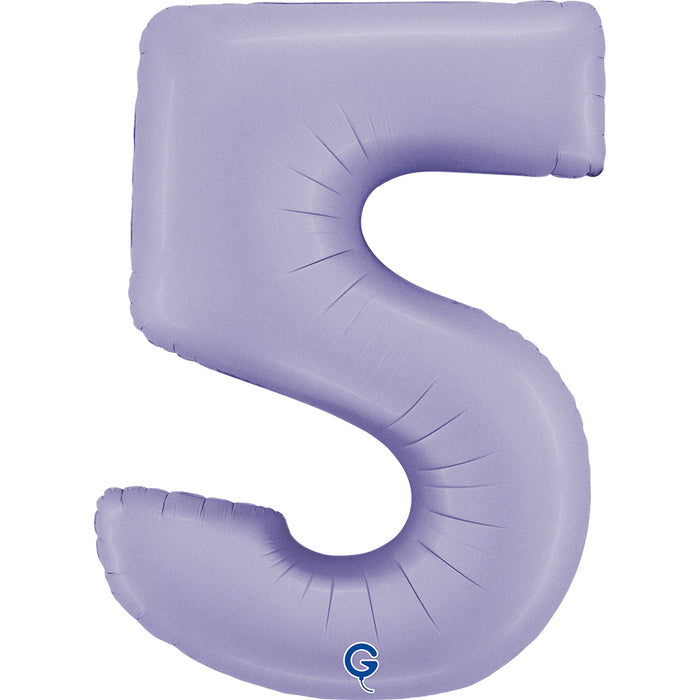 Riesenzahl Folienballon 40"/102cm | Satin Lilac