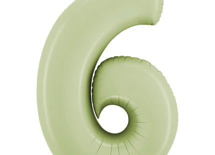 Riesenzahl Folienballon 26"/66cm | Satin Olive #6