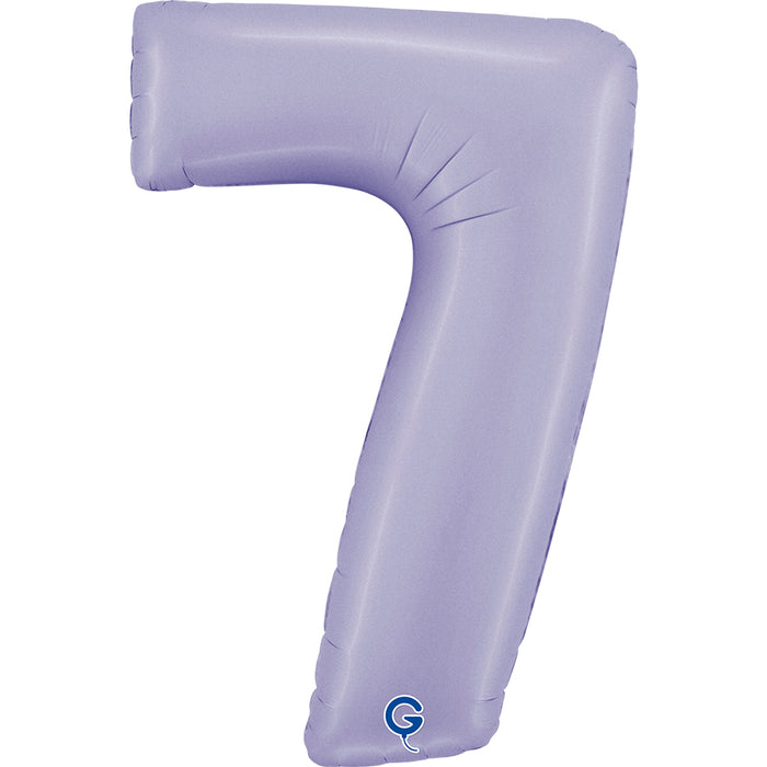 Riesenzahl Folienballon 40"/102cm | Satin Lilac