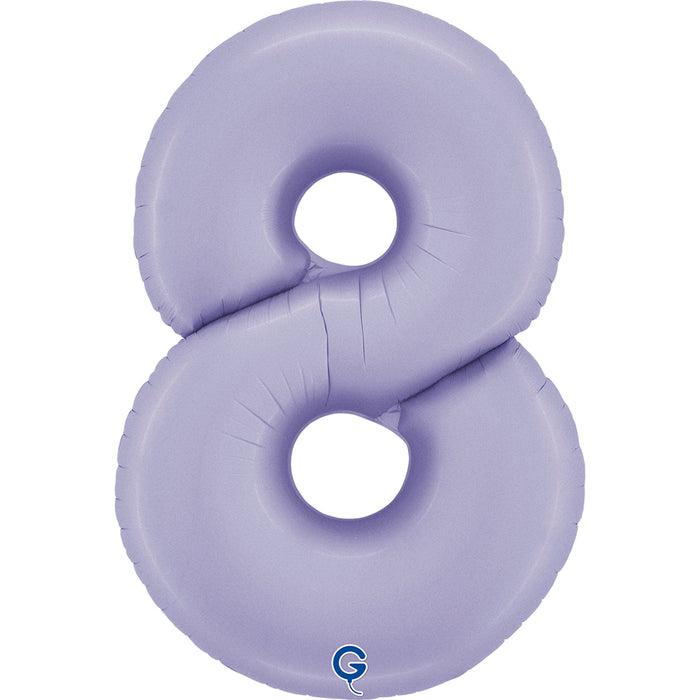 Riesenzahl Folienballon 40"/102cm | Satin Lilac