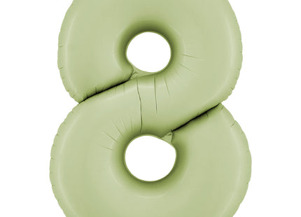 Riesenzahl Folienballon 40"/102cm | Satin Olive #8