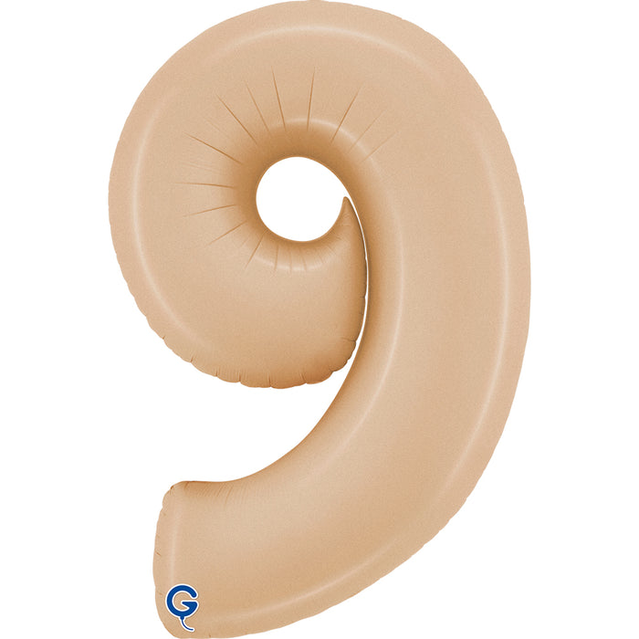 Riesenzahl Folienballon 40"/102cm | Satin Nude