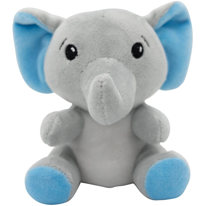 2-in-1 Plüschtier-Ballongewicht 90g Elefant m. blauen Ohren
