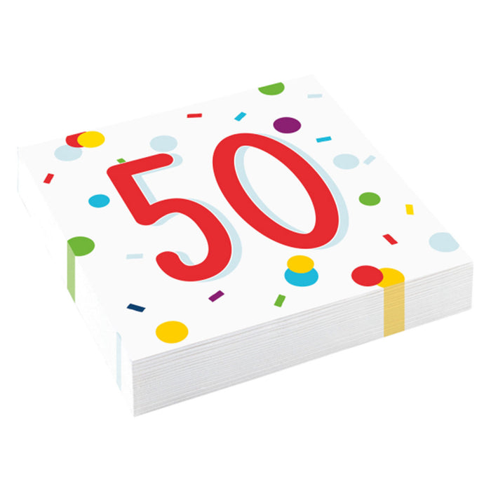 "Confetti Birthday" Servietten | 20Stk./33x33cm