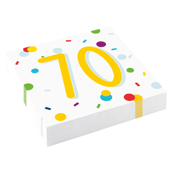 "Confetti Birthday" Servietten | 20Stk./33x33cm