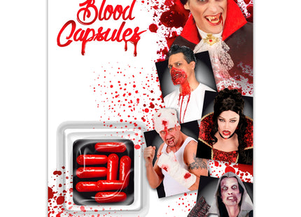 8 Blutkapseln | Rot - Filmblut Scherzartikel Halloween