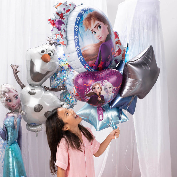 ABC18 Herz Folienballon "Die Eiskönigin Frozen 2" | Ø 45 cm