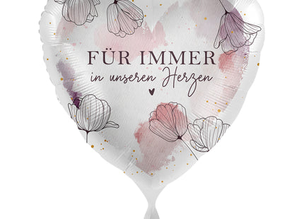 ABC18 Folienballon "Für immer" Herz Ø43cm
