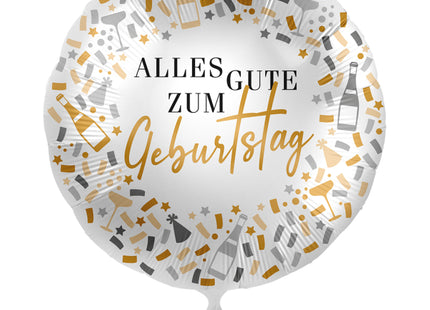 ABC18 Folienballon "Alles Gute zum Geburtstag" Ø43cm