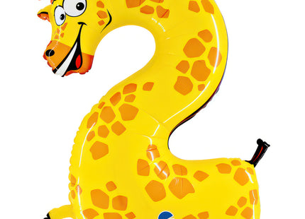 Riesenzahl Folienballon Animaloon 40"/102cm | #2 Giraffe