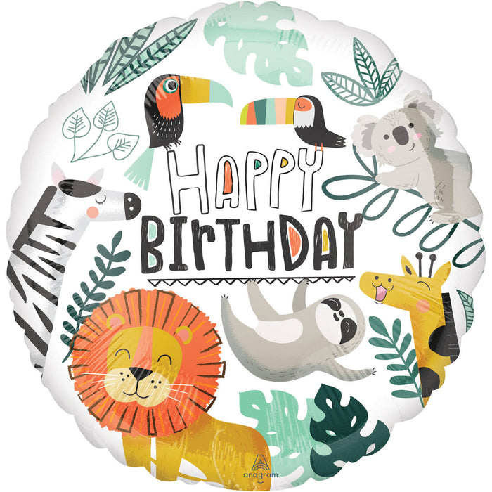 18"/Ø45cm Folienballon "Get Wild"