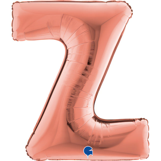 Riesenbuchstabe Folienballon 40"/102cm | Rosegold #Z