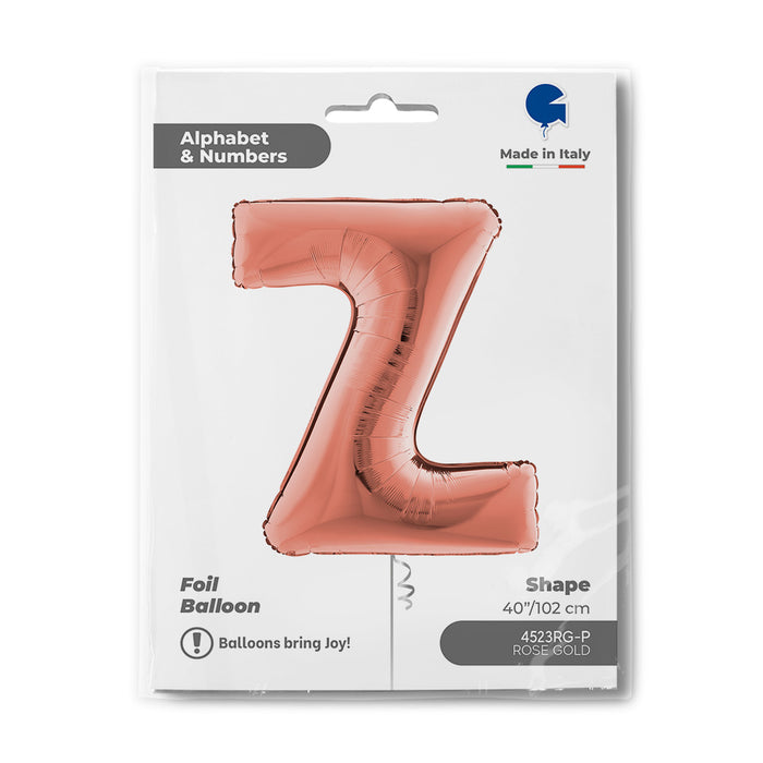 Riesenbuchstabe Folienballon 40"/102cm | Rosegold #Z