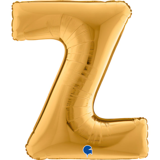 Riesenbuchstabe Folienballon 40"/102cm | Gold #Z