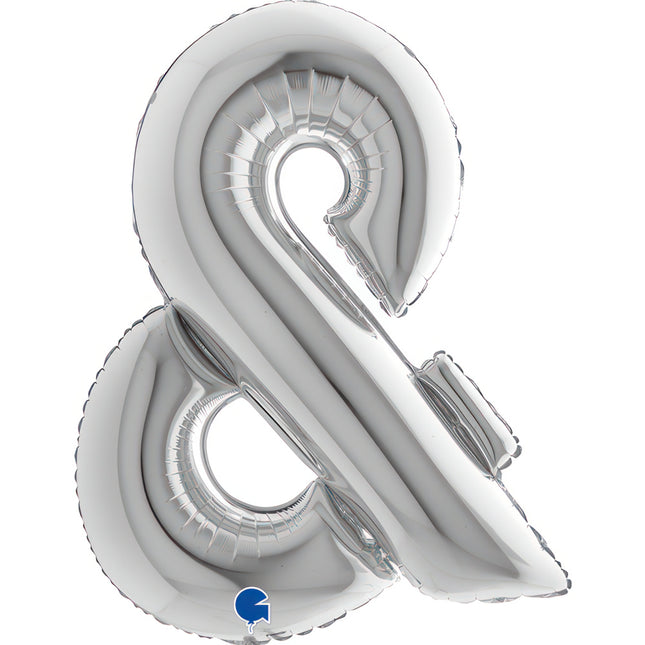 Riesenbuchstabe Folienballon 40"/102cm | Silber #&