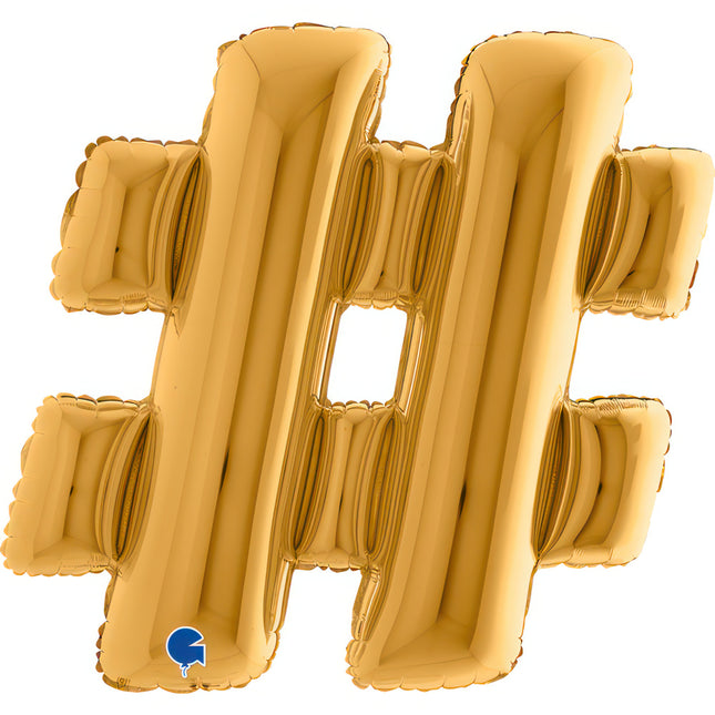 Riesenbuchstabe Folienballon 40"/102cm | Gold #