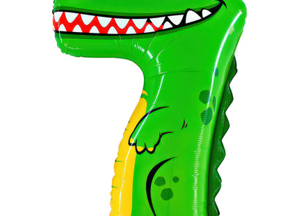 Riesenzahl Folienballon Animaloon 40"/102cm | #7 Krokodil