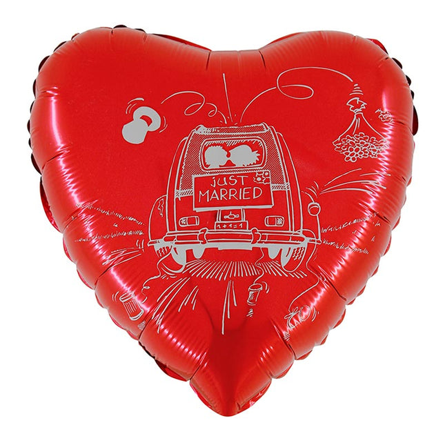 18" Folienballon Lose - Just Married Auto | HF18