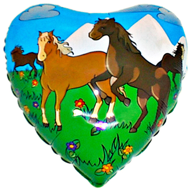 18" Folienballon Lose - Pferde 20