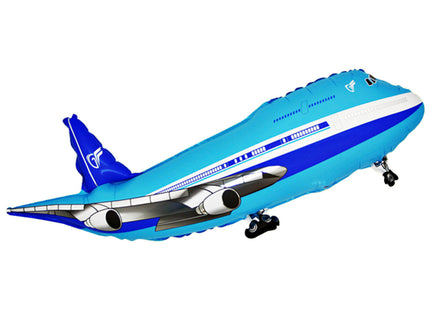 Shape Folienballon Lose - Flugzeug Blau | 46 cm
