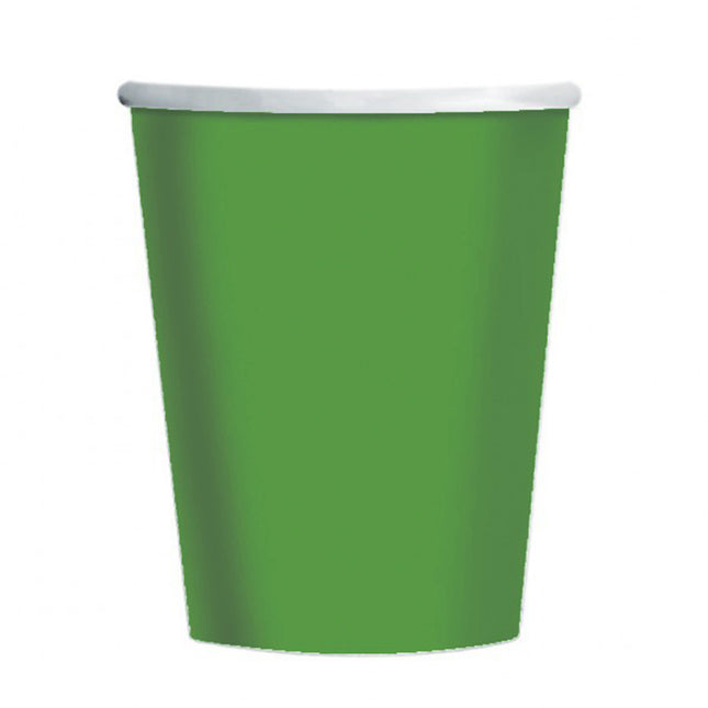 Pappbecher dklgrün 266ml./8St.