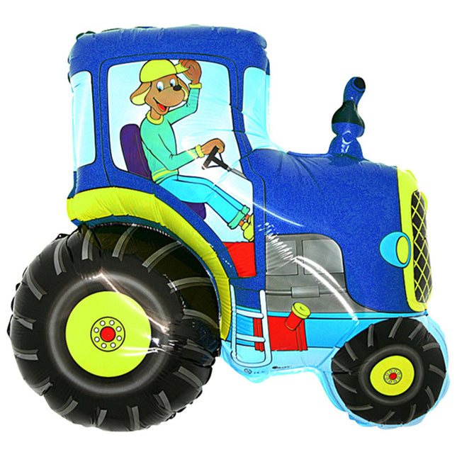 Folienballon Lose - Traktor Blau | HFE 30"