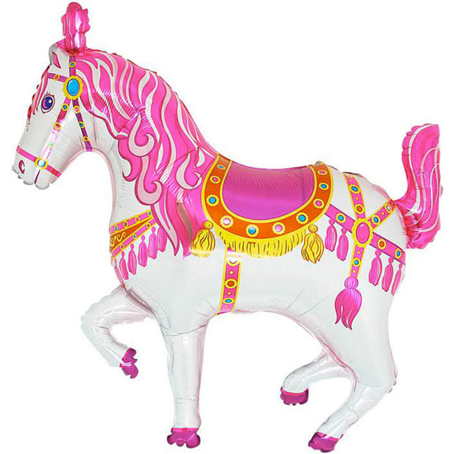 37" Shape Folienballon Lose - Zirkuspferd Pink - HF2