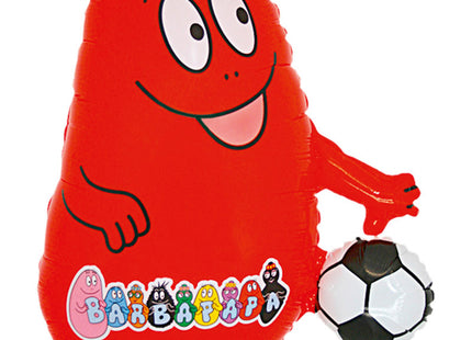 Folienballon Lose - Barbapapa mit Fußball - Rot | HFE