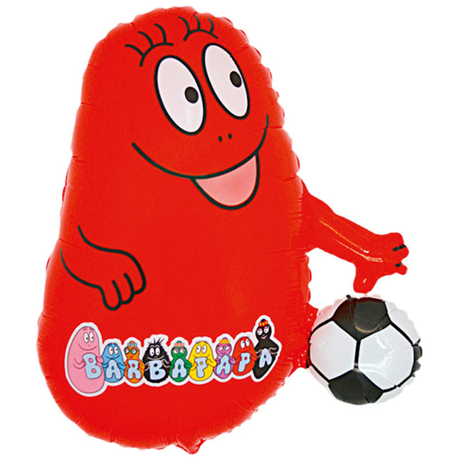 Folienballon Lose - Barbapapa mit Fußball - Rot | HFE
