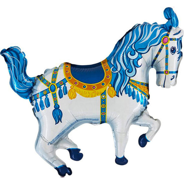 14" Miniloon "Zirkuspferd Blau" (unverpackt)