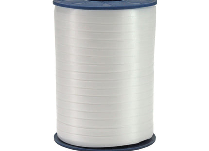 Geschenkband Polyband 5mm/500m Weiß #01