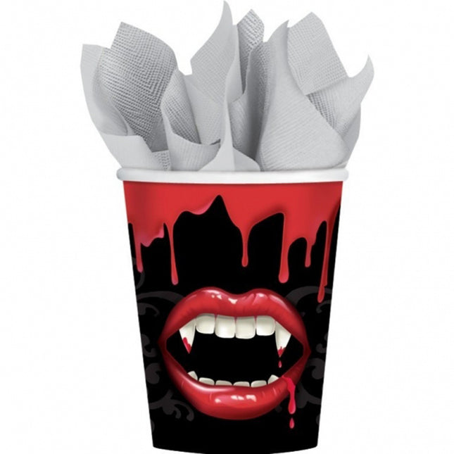 Pappbecher Fangtastic 266ml./8St.