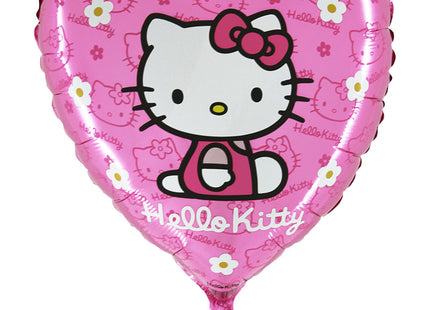 18" Herz Folienballon Lose - Hello Kitty Gänseblümchen Pink | HF18