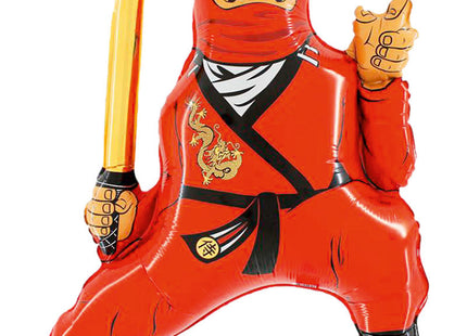 35" Shape Folienballon Lose - Ninja Rot | HFE
