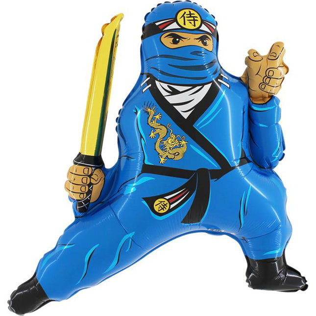 Folienballon Lose - Ninja Blau | HFE 35"
