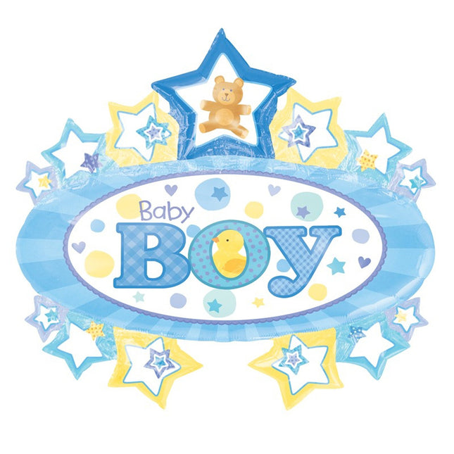 Folienballon Lose - FormII BABY BOY MARQUEE P35 - HF2