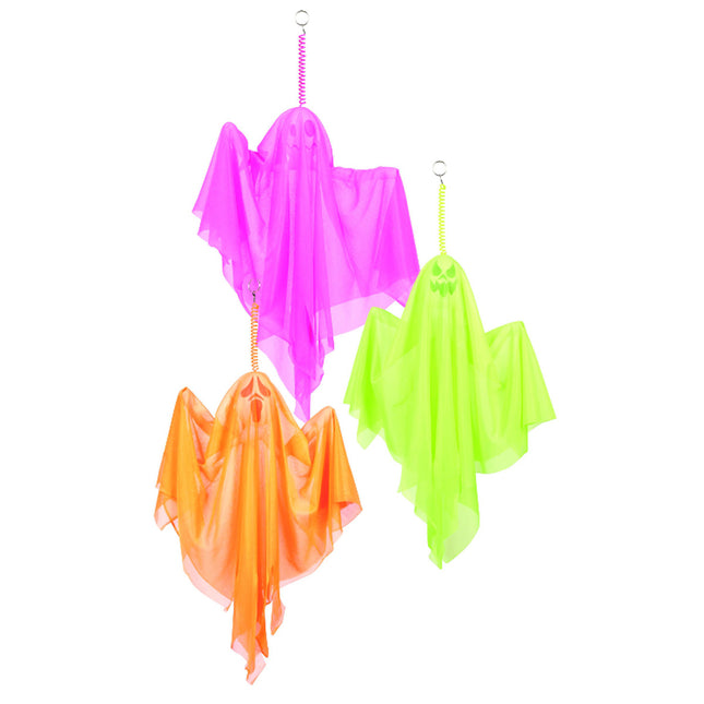 Neon Geister sort. 50cm