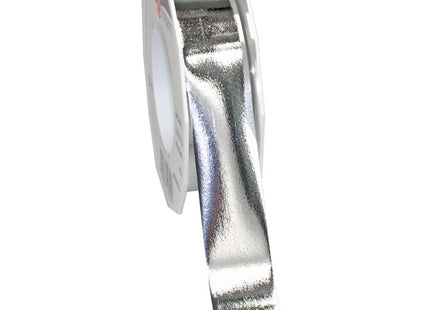 Geschenkband Polyband 25mm/25m Metallic Silber