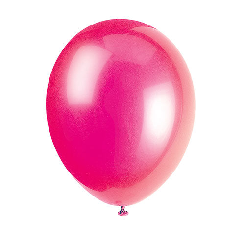 Latexballon Ø30cm Uni ca.30cmØ/10St. Fuchsia