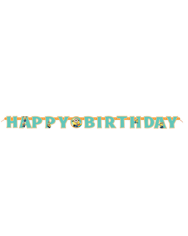 "Minions" Buchstabengirlande  "Happy Birthday" | 190cm