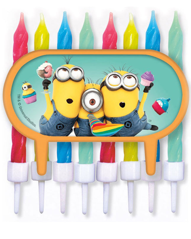 "Minions" Tortendeko mit 8 Kerzen 44160 | Kinder Geburtstag Partydekoration