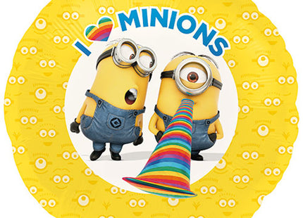 Folienballon Lose - Minion Made I <3 MINIONS 18 - HF18